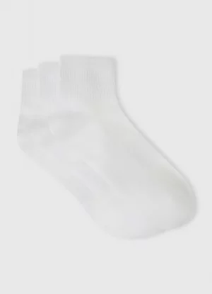 Фитнес-носки, 3 пары, Белый O`Stin. Цвет: белый