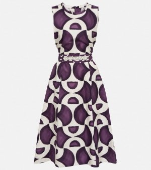 Платье миди Sera из хлопка с поясом 'S MAX MARA, фиолетовый S Mara