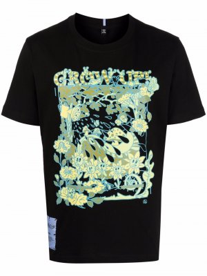 Graphic-print cotton T-shirt MCQ. Цвет: черный