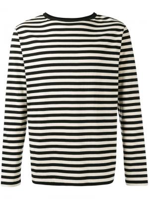 Полосатый трикотажный свитер Dries Van Noten. Цвет: чёрный