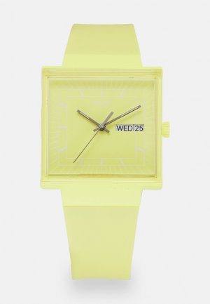 Часы WHATI IF , цвет yellow Swatch