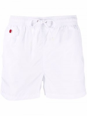 Drawstring-waist swim shorts Kiton. Цвет: белый