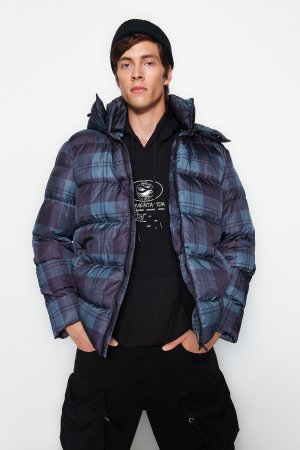 Зимняя куртка - Темно-синий Пуховик , Trendyol