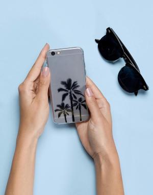 Чехол для Iphone 6 с принтом пальм Signature. Цвет: очистить