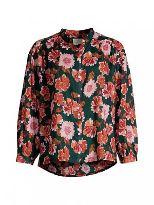 Хлопковая блузка с цветочным принтом Lily Birds Of Paradis, цвет carnation print Paradis