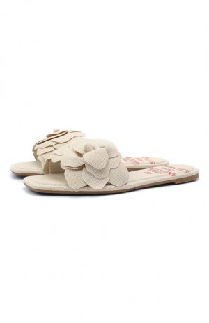 Шлепанцы CHRISTIAN LOUBOUTIN Super Loubi flip flops, оранжевый