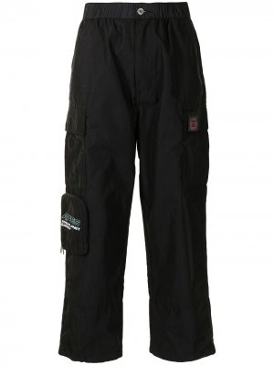 Укороченные брюки карго AAPE BY *A BATHING APE®. Цвет: черный