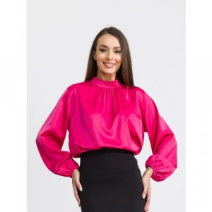 Блуза, размер 44, розовый HappyFox. Цвет: зеленый