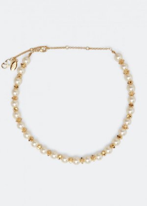 Ожерелье VALENTINO GARAVANI VLogo Signature pearl choker, золотой