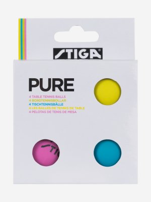 Мячи для настольного тенниса , 4 шт., Мультицвет Stiga. Цвет: мультицвет