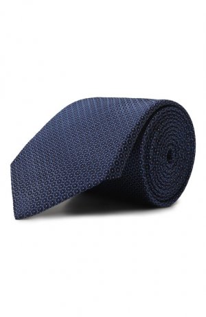 Шелковый галстук Corneliani. Цвет: голубой
