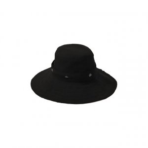 Шляпа из хлопка и льна Isabel Benenato. Цвет: чёрный