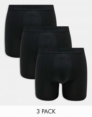 Черные трусы-боксеры из трех штук CK Black Calvin Klein
