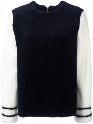 Куртка из меха норки Inès & Maréchal. Цвет: синий
