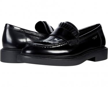 Лоферы Alex W Leather Fringe Loafer, черный Vagabond Shoemakers