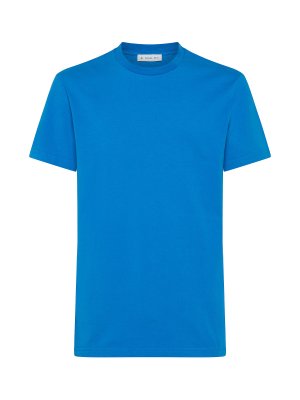Хлопковая футболка, синий Manuel Ritz. Цвет: синий