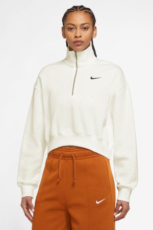 Блузка Mini Swoosh с молнией на шее Nike