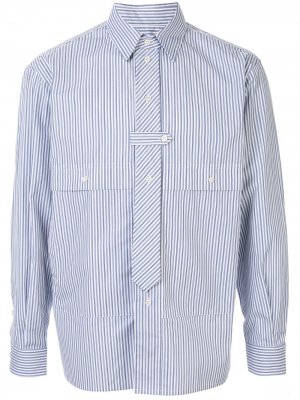 Рубашка с завязками GR-Uniforma. Цвет: синий