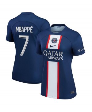 Женская синяя футболка Kylian Mbappé Paris Saint-Germain 2022/23, домашняя реплика игрока , синий Nike