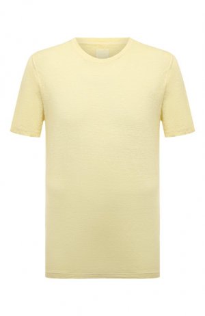 Льняная футболка 120% Lino. Цвет: жёлтый