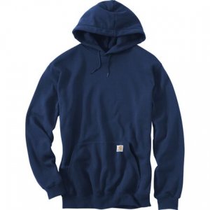 Толстовка с капюшоном и пуловером средней плотности мужская, темно-синий Carhartt