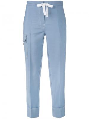 Укороченные джинсы Thom Browne. Цвет: синий