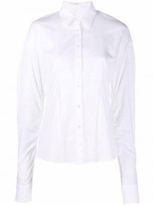 Приталенная рубашка с длинными рукавами Federica Tosi. Цвет: белый