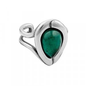 Кольцо , размер 18, зеленый, серебряный Ciclon. Цвет: зеленый/серебристый-зеленый/серебристый