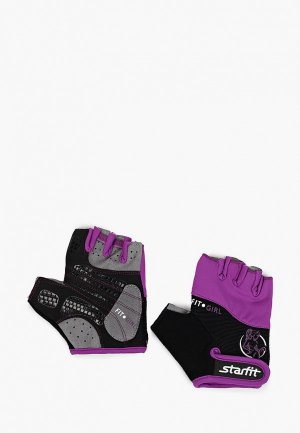 Перчатки для фитнеса Starfit. Цвет: фиолетовый