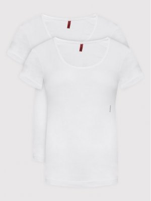 Комплект из 2 футболок стандартного кроя , белый Hugo