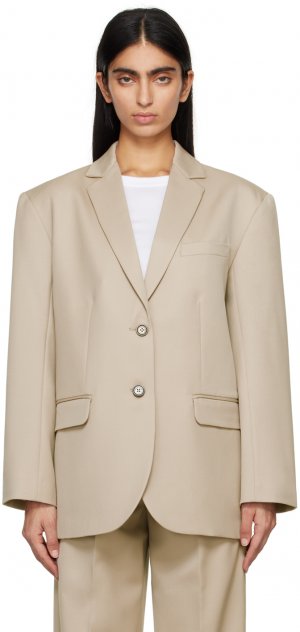 Серо-коричневый пиджак Quinn Anine Bing, цвет Taupe BING