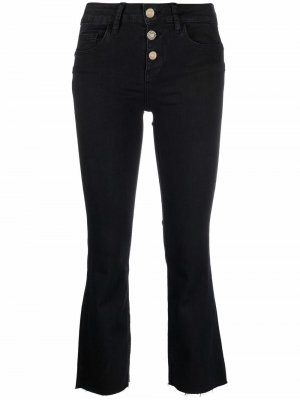 Cropped kick-flare jeans LIU JO. Цвет: черный