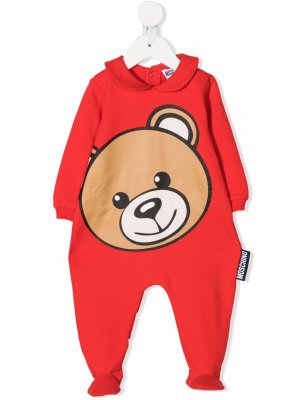 Пижама Teddy Bear Moschino Kids. Цвет: красный