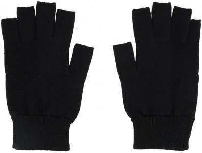 Черные перчатки без пальцев Rick Owens