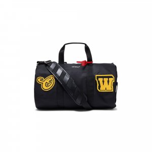 Спортивная сумка Hard Core с нашивками, Черный/Многоцветный Off-White