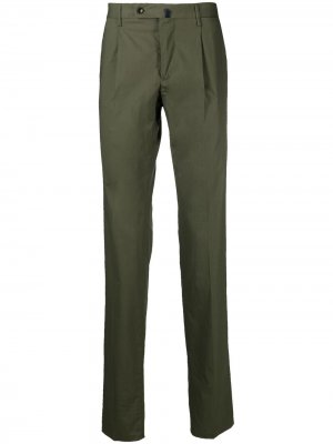 Узкие брюки чинос Incotex. Цвет: зеленый