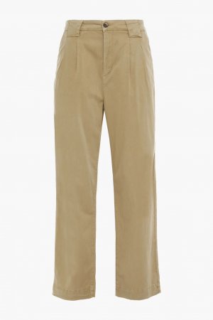 Прямые брюки Paige со складками из лиоцелла Ba&Sh, зеленый шалфей BA&SH