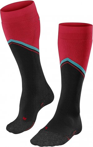 SK2 Горнолыжные носки до колена среднего размера Diagonal, 1 пара, черный Falke