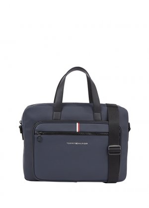 Мужская сумка для ноутбука темно-синего цвета Tommy Hilfiger
