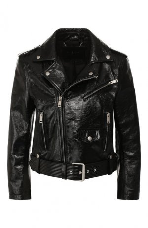 Кожаная куртка Givenchy. Цвет: черный