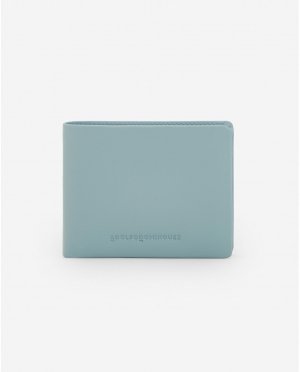 Складной кошелек из 100% кожи голубого цвета , синий Adolfo Dominguez