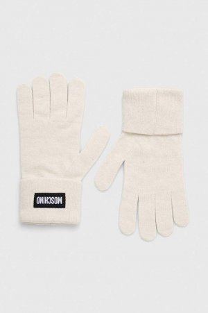 Кашемировые перчатки , бежевый Moschino