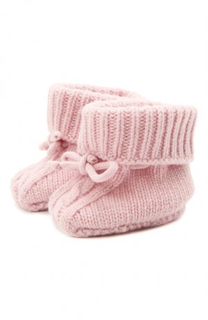 Кашемировые пинетки Wool&Cotton. Цвет: розовый