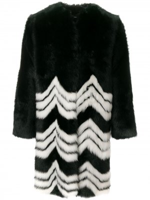 Chevron coat Givenchy. Цвет: черный