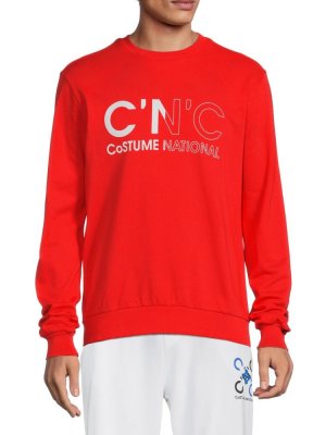 Толстовка с логотипом C'N'C Costume National, красный C'N'C NATIONAL