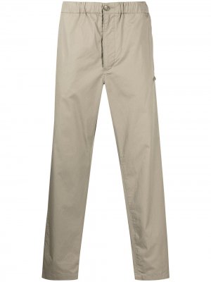 Прямые брюки с кулиской Engineered Garments. Цвет: коричневый