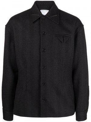 Куртка с заостренным воротником Bottega Veneta. Цвет: черный