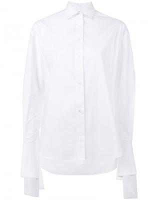 Рубашка с завязками на узлы Robert Rodriguez. Цвет: белый