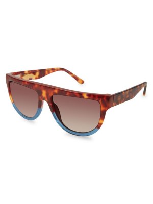Солнцезащитные очки в квадратной оправе 56MM , цвет Havana L.A.M.B.