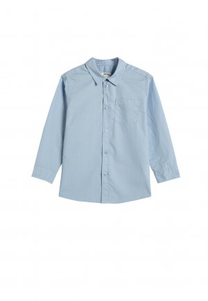 Рубашка POCKET DETAIL LONG SLEEVE CLASSIC NECK , цвет blue Koton